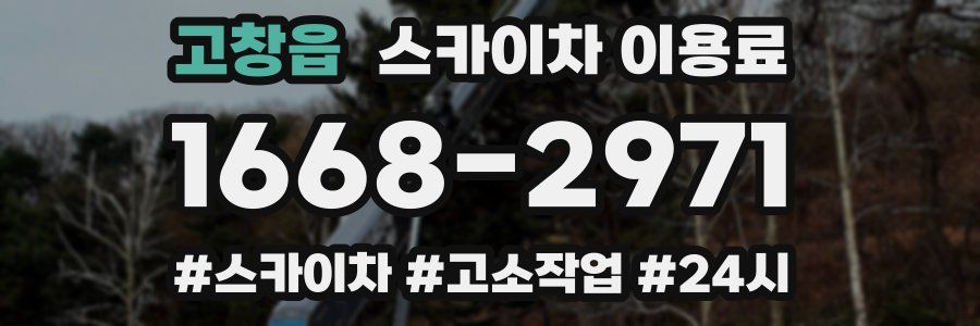 고창읍 스카이차 이용료