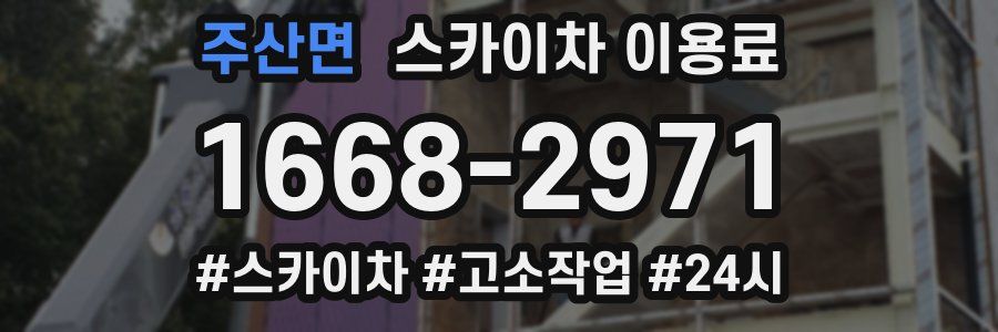 주산면 스카이차 이용료