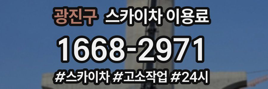 광진구 스카이차 이용료