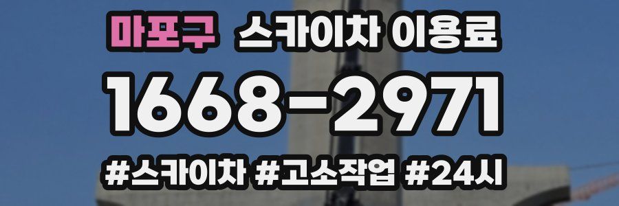 마포구 스카이차 이용료