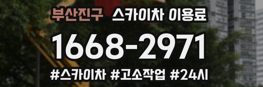 부산진구 스카이차 이용료