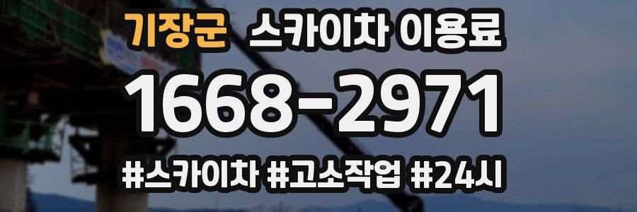 기장군 스카이차 이용료