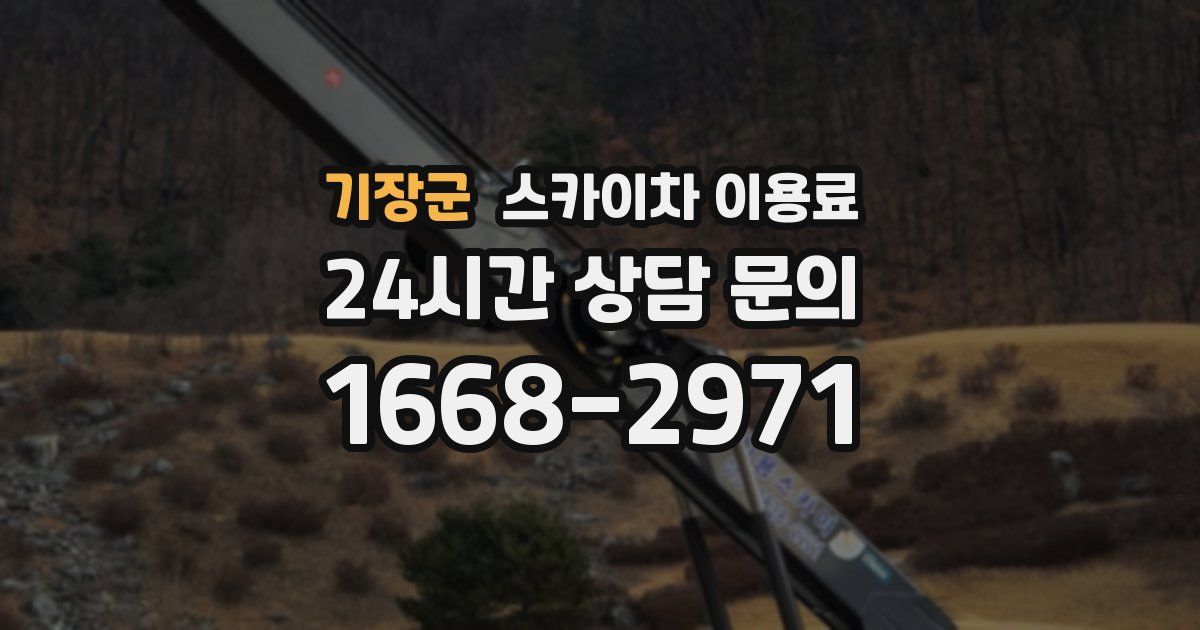 기장군 스카이차 이용료
