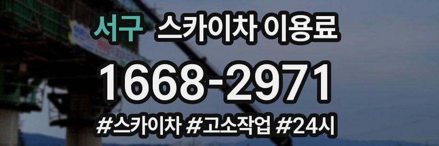 서구 스카이차 이용료