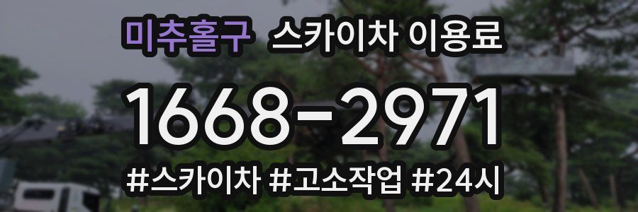 미추홀구 스카이차 이용료