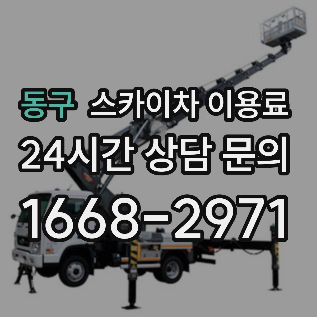 동구 스카이차 이용료