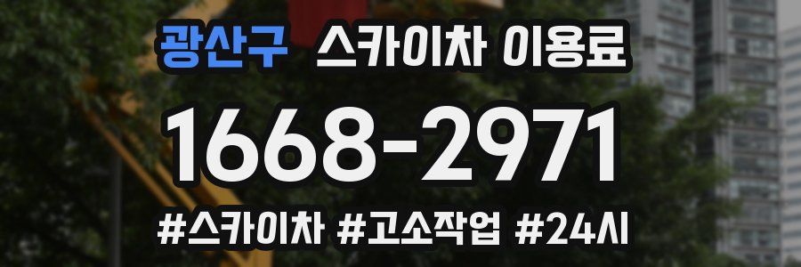 광산구 스카이차 이용료