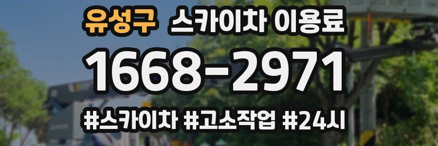 유성구 스카이차 이용료