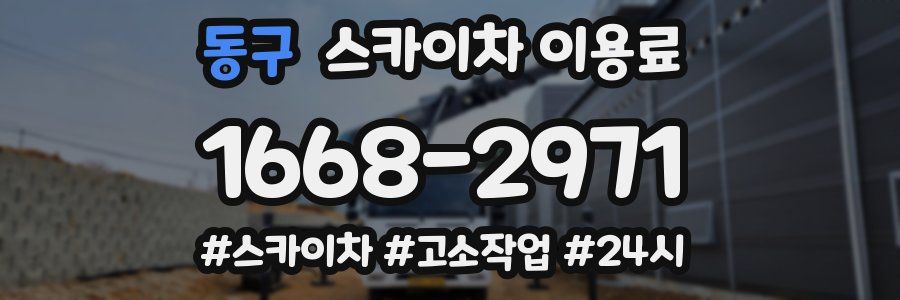 동구 스카이차 이용료