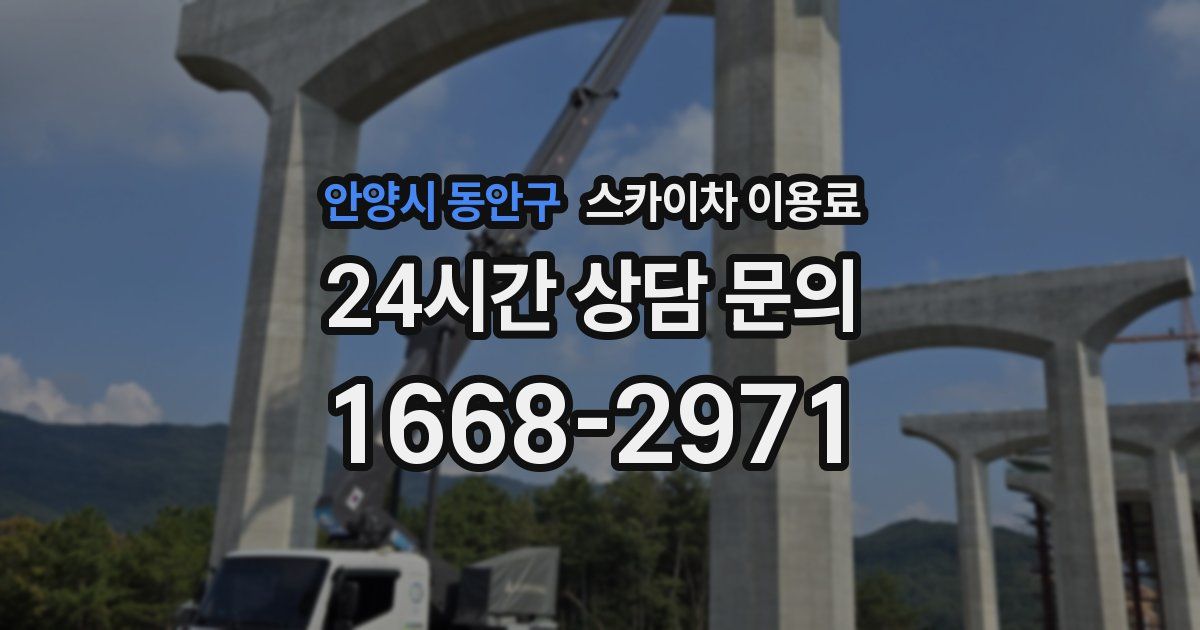 안양시 동안구 스카이차 이용료