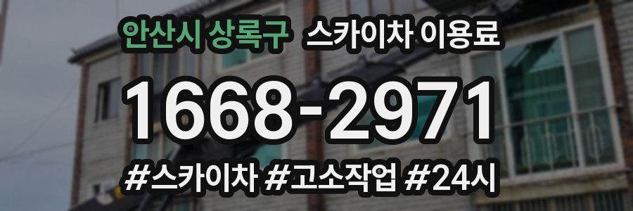 안산시 상록구 스카이차 이용료