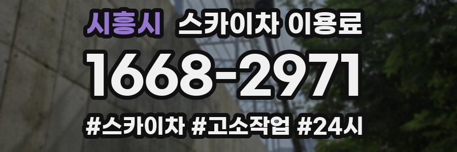 시흥시 스카이차 이용료
