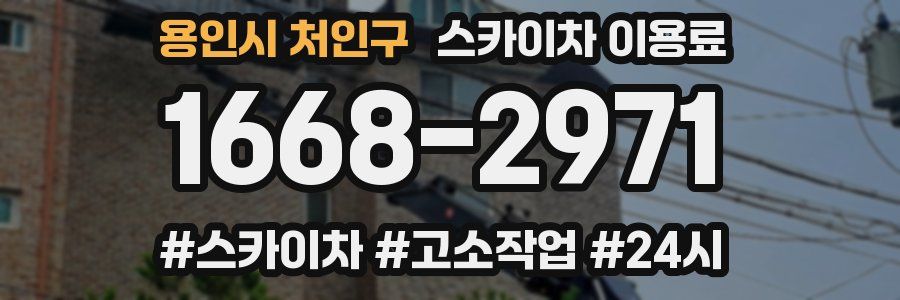 용인시 처인구 스카이차 이용료