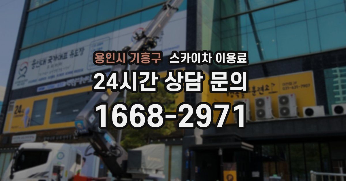 용인시 기흥구 스카이차 이용료