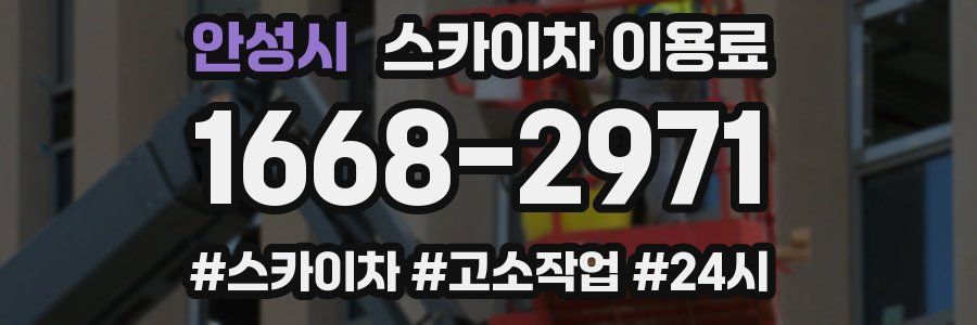 안성시 스카이차 이용료