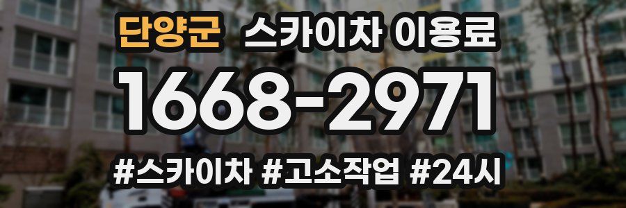 단양군 스카이차 이용료
