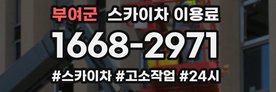부여군 스카이차 이용료