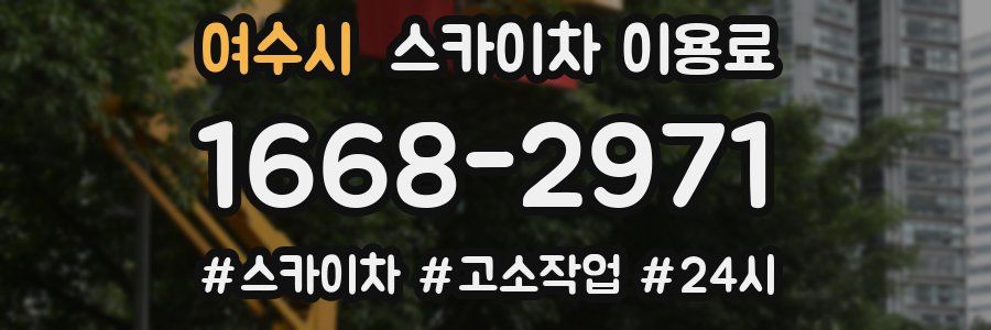 여수시 스카이차 이용료
