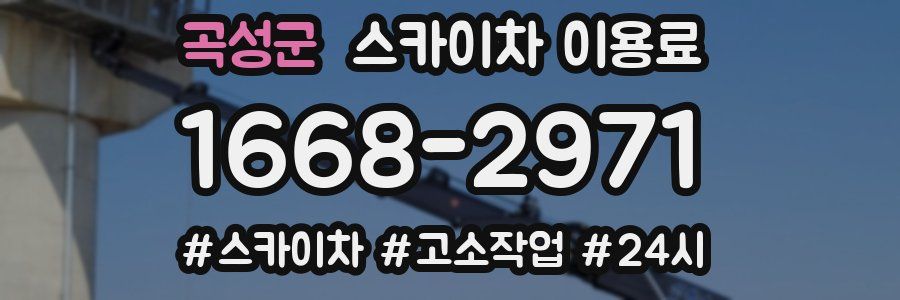 곡성군 스카이차 이용료
