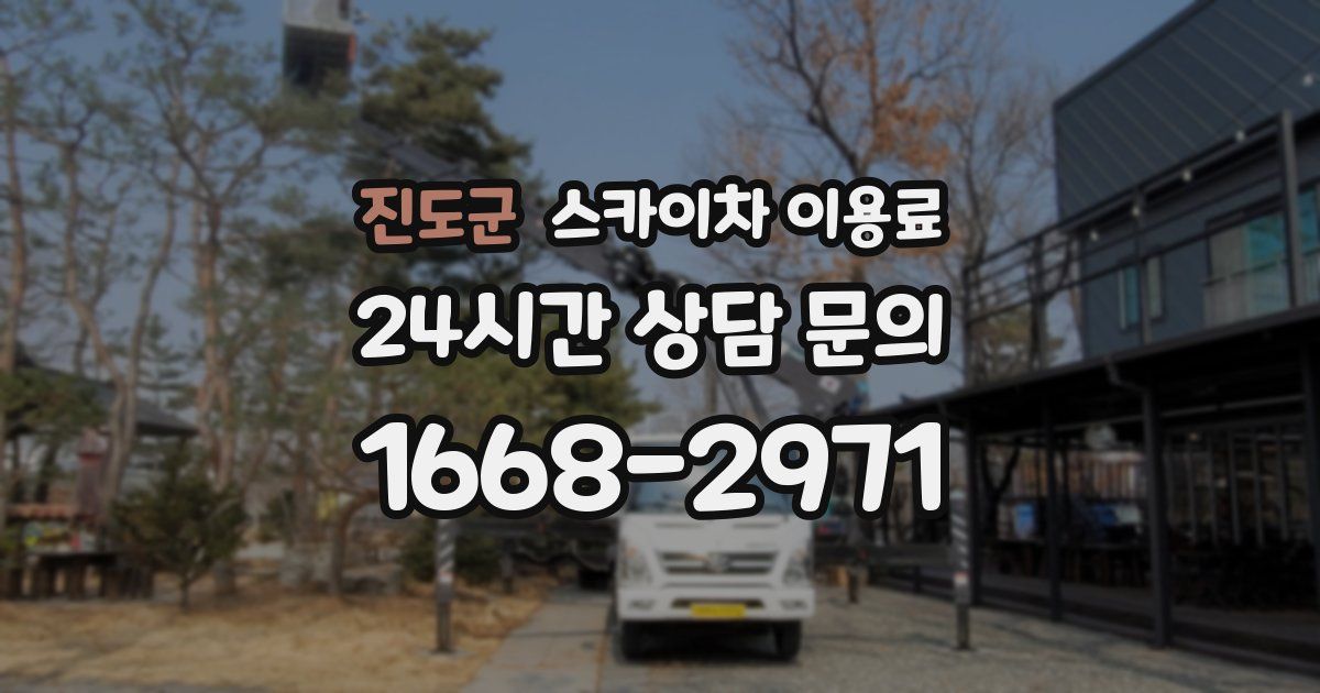진도군 스카이차 이용료