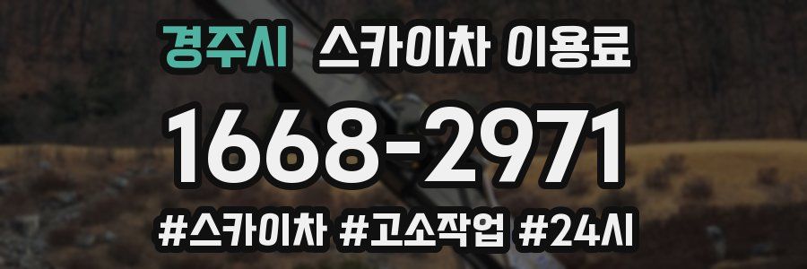 경주시 스카이차 이용료