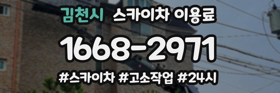 김천시 스카이차 이용료