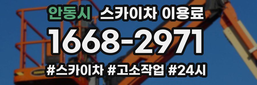안동시 스카이차 이용료