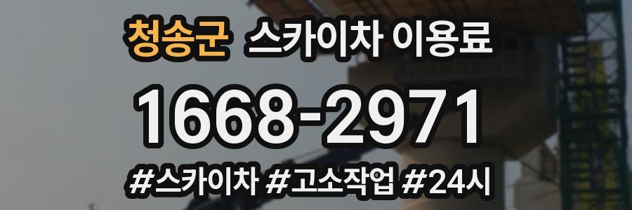 청송군 스카이차 이용료
