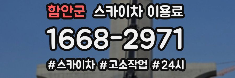 함안군 스카이차 이용료