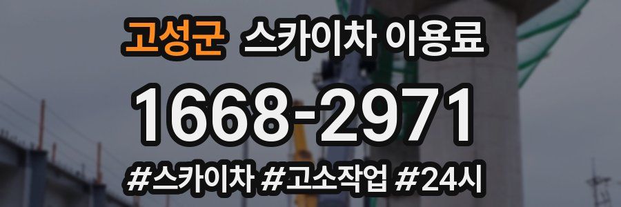 고성군 스카이차 이용료