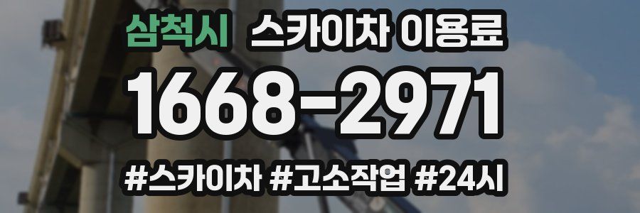 삼척시 스카이차 이용료