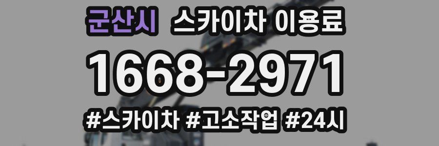 군산시 스카이차 이용료