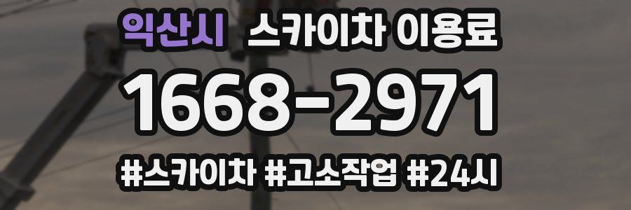 익산시 스카이차 이용료