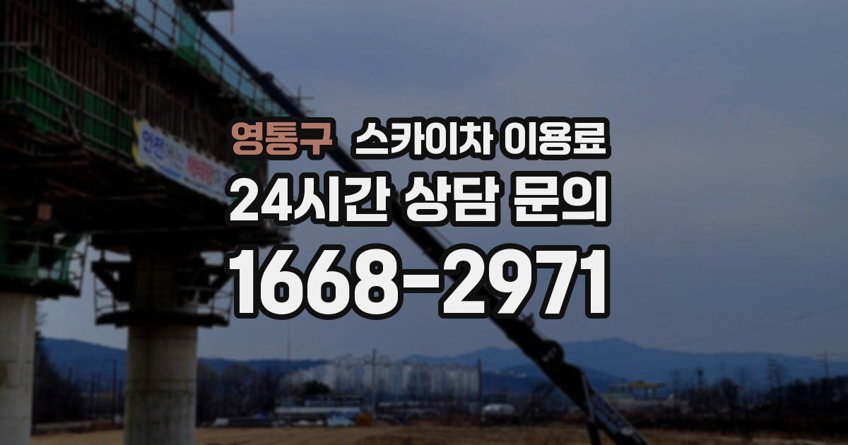 영통구 스카이차 이용료