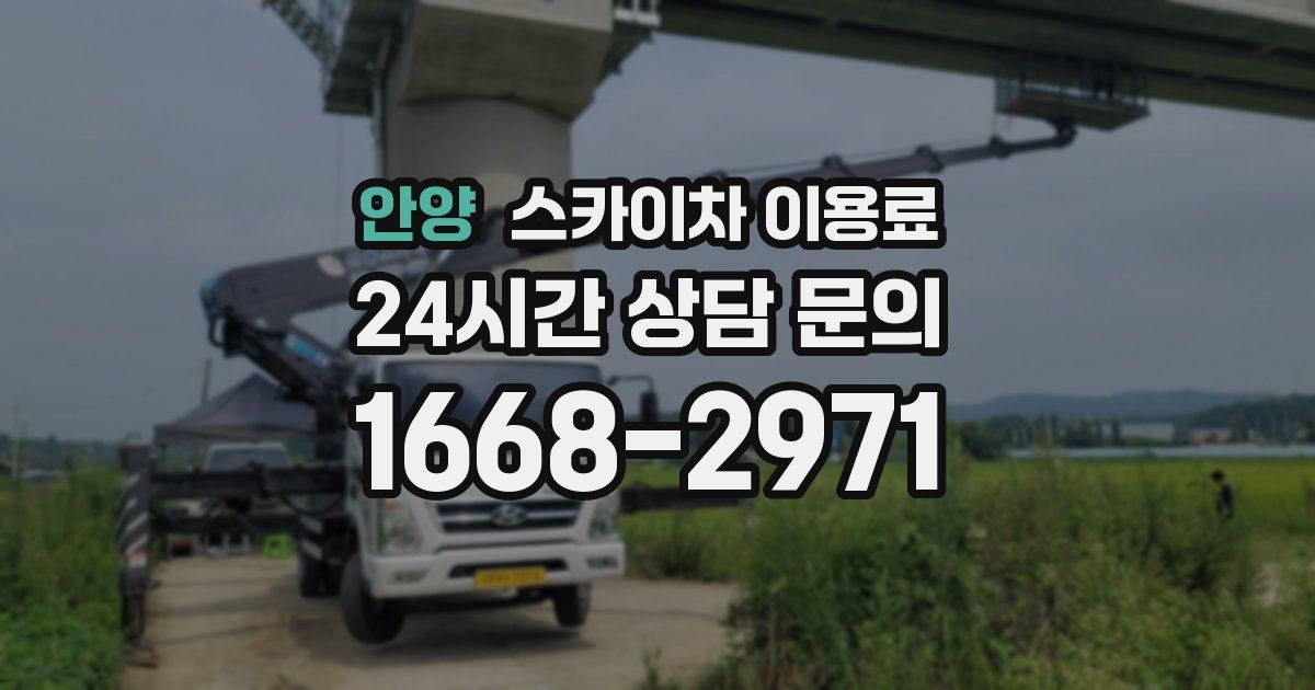 안양 스카이차 이용료