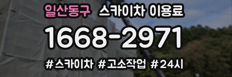 일산동구 스카이차 이용료