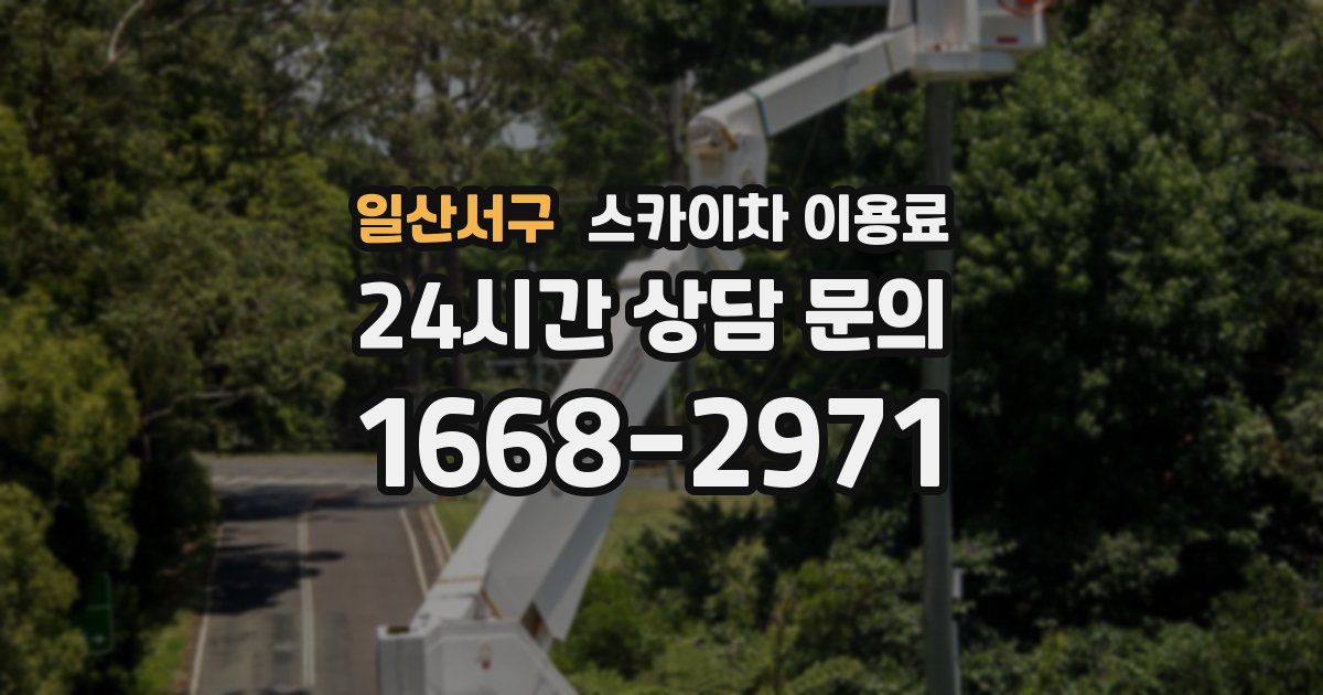 일산서구 스카이차 이용료