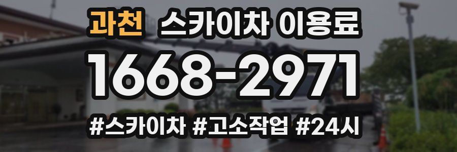 과천 스카이차 이용료