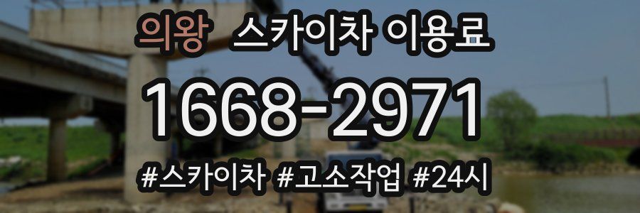 의왕 스카이차 이용료