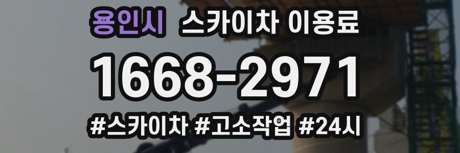용인시 스카이차 이용료