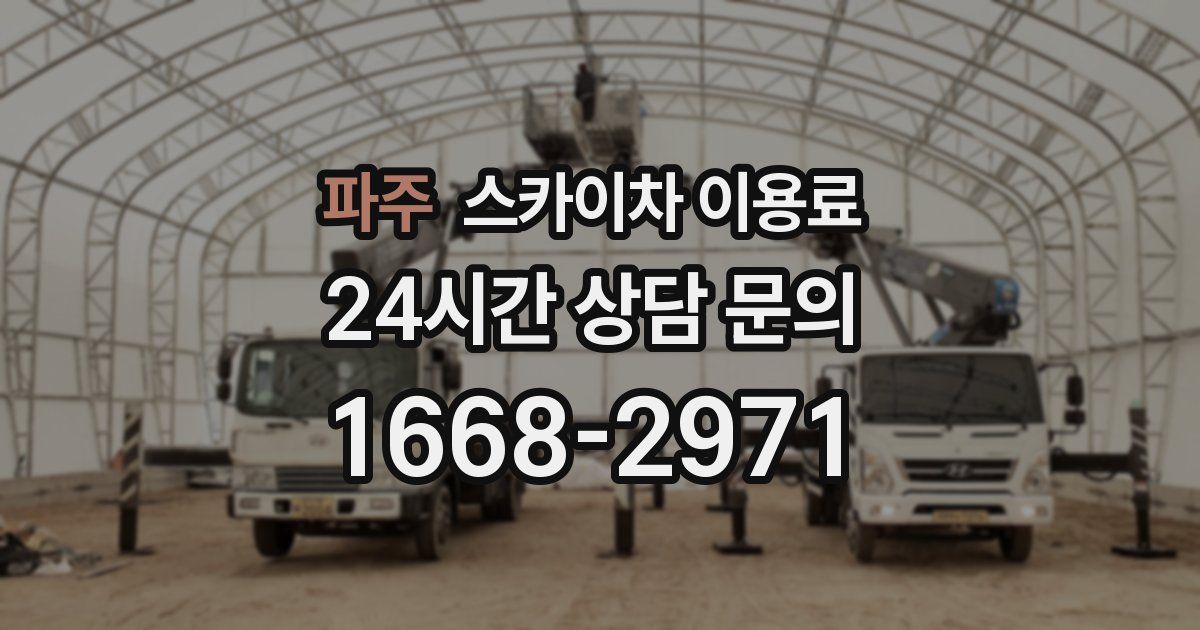 파주 스카이차 이용료