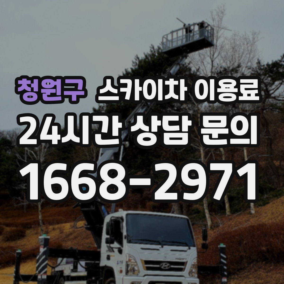 청원구 스카이차 이용료