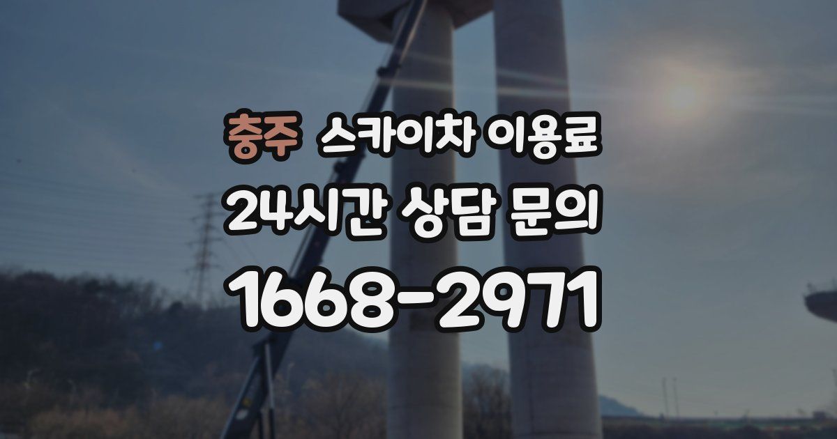 충주 스카이차 이용료