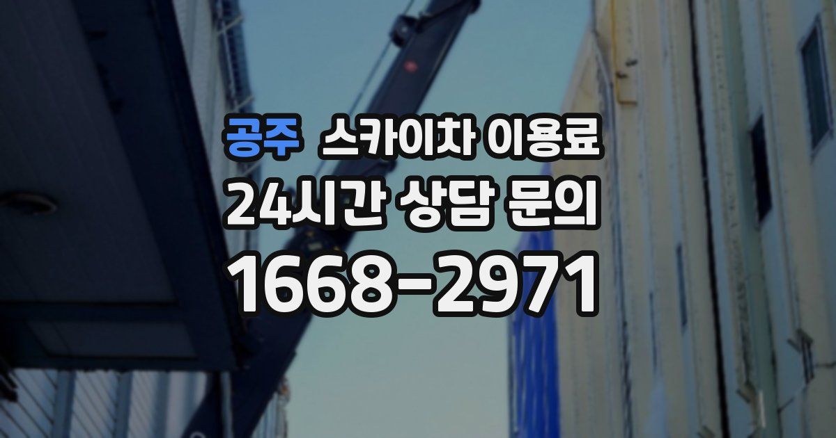 공주 스카이차 이용료