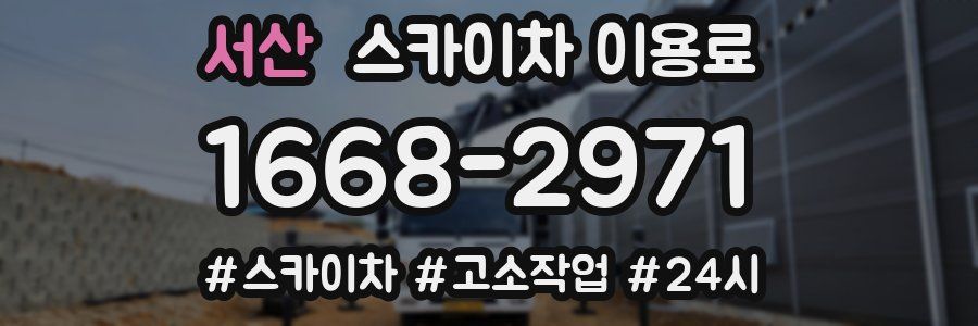 서산 스카이차 이용료