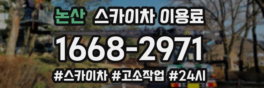 논산 스카이차 이용료