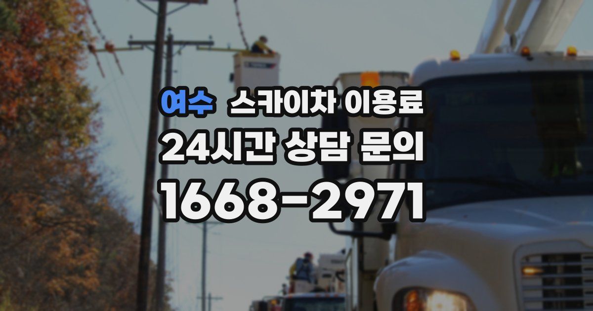 여수 스카이차 이용료