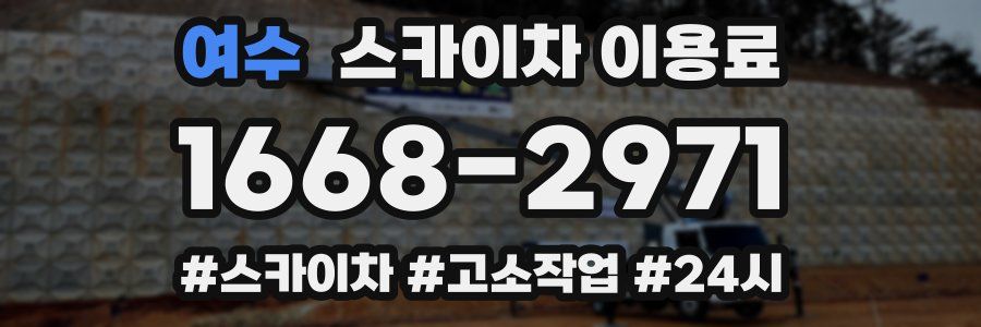여수 스카이차 이용료