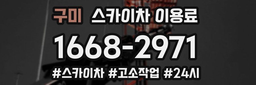 구미 스카이차 이용료