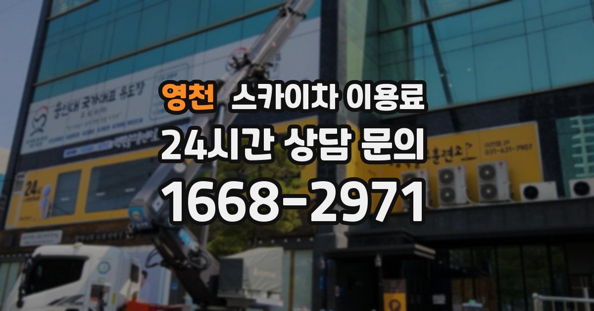 영천 스카이차 이용료